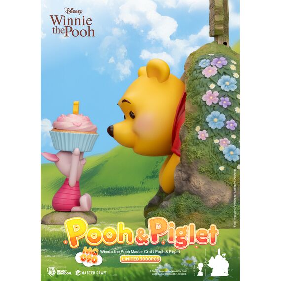 WINNIE THE POOH - Winnie & Pigglet - Statue Master Craft 32.6cm