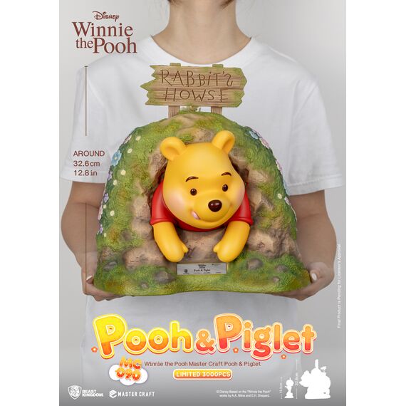 WINNIE THE POOH - Winnie & Pigglet - Statue Master Craft 32.6cm