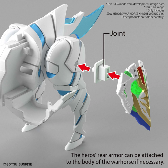 GUNDAM - SDW Heroes War Horse Knight World Ver. - Model Kit