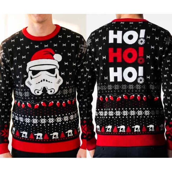STAR WARS - Stormtrooper "Ho! Ho! Ho!" - Men Christmas Sweaters (M)
