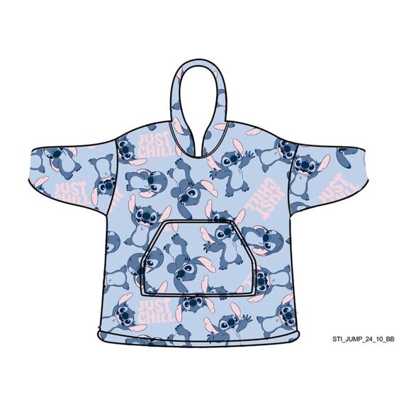 LILO & STITCH -Just Chilling -Sweat Poncho -Children Size (7-14 Years)