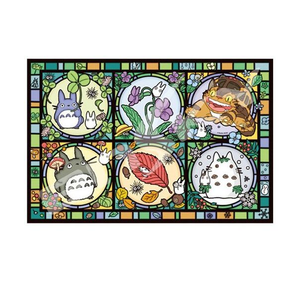MY NEIGHBOR TOTORO - All the seasons  - Stained Glass Puzzle 1000P