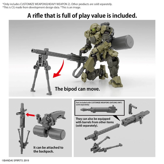 30MM - Customize Weapons (Heavy Weapon 2) - Model Kit