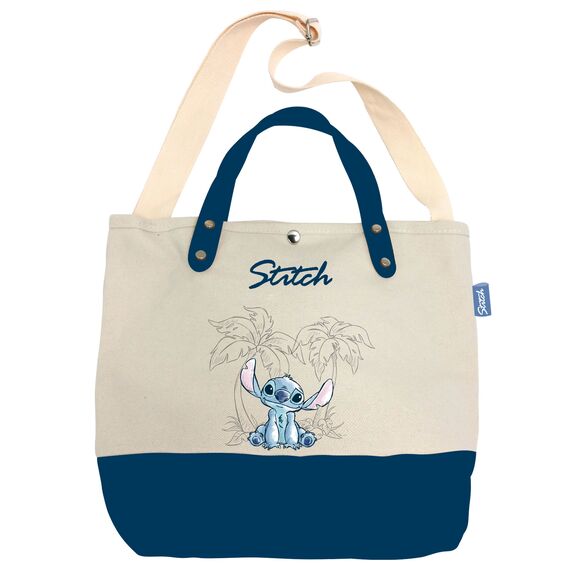 STITCH - Ohana & Blue - Big Canvas Bag - 37x26x11cm