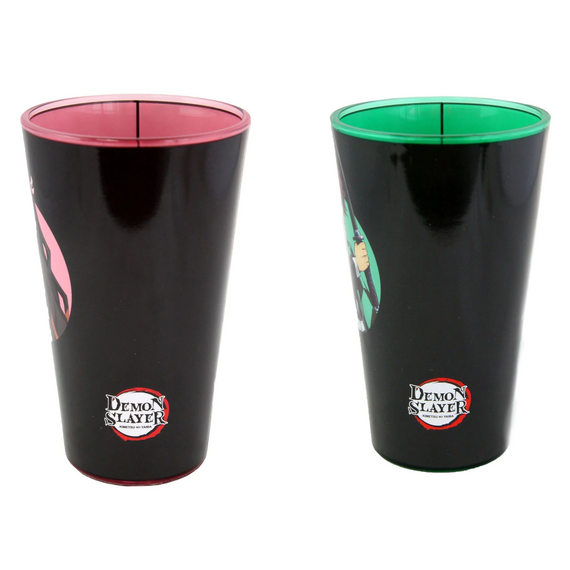 DEMON SLAYER - Tanjiro & Nezuko - 2 XXL Pint Glass 473ml Black