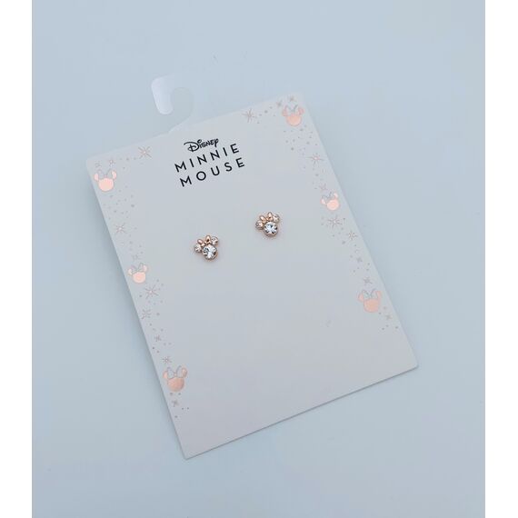 MINNIE - Pair of Stud Earrings - Silver Plated Brass