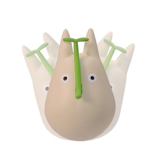 MY NEIGHBOR TOTORO - White Totoro with leaf - Figure Culbuto 4.9cm