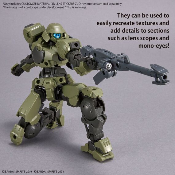 30MM - Customize Material (3D Lens Stickers 2) - Model Kit
