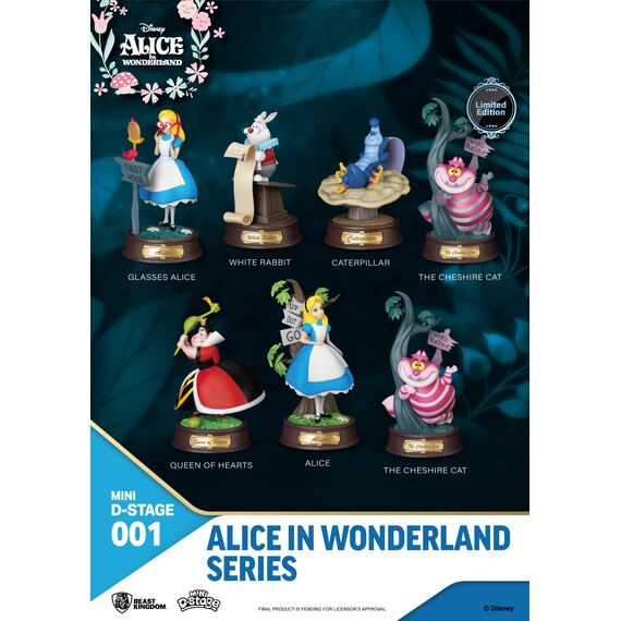 ALICE IN WONDERLAND - Mini D-Stage - Pack of 6 Statues 10cm