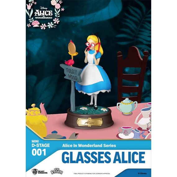 ALICE IN WONDERLAND - Mini D-Stage - Pack of 6 Statues 10cm