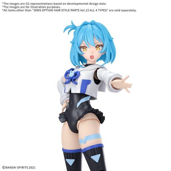 30MS - Option Hair Style Parts Vol. 13 All 4 Types - Model Kit