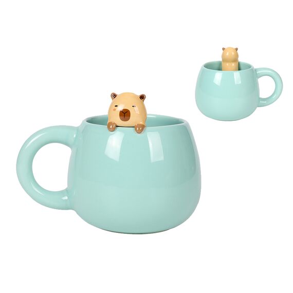 KAWAII - Capybara - Ceramic Mug with Charm 470ml