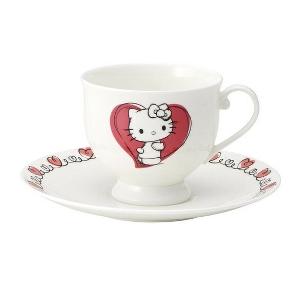 HELLO KITTY - Hello Kitty - Cup and saucer "Bone China" 240ml