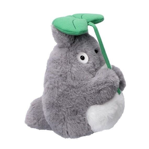 MY NEIGHBOUR TOTORO - Grey Totoro with leaf - Nakayoshi Plush
