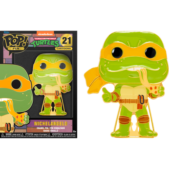 TEENAGE MUTANT NINJA TURTLES- Pop Large Enamel Pin N° 21- Michelangelo