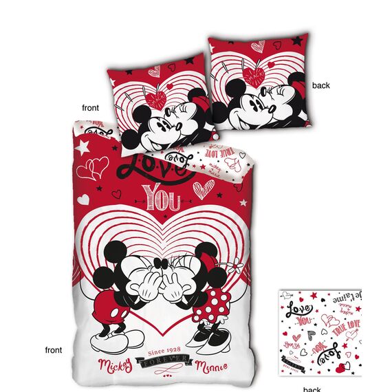 DISNEY - Duvet Cover 140x200cm - Love You '100% microfiber'