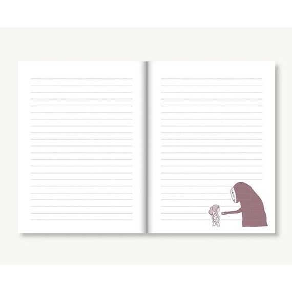 SPIRITED AWAY - No Face - Plush Journal 16.1x21.6x2.9cm