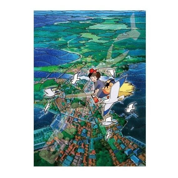 KIKI'S DELIVERY SERVICE - Koriko's Sky - Stained Glass Puzzle 500P