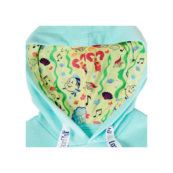 LITTLE MERMAID 35 - Ariel and Flounder - Hoodie Unisex Loungefly (S)