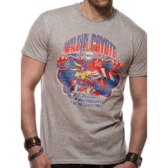 LOONEY TUNES - T-Shirt IN A TUBE- Wile E Coyote (M)