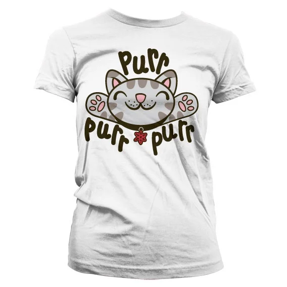 THE BIG BANG - T-Shirt GIRL Soft Kitty Purr-Purr-Purr - White (XL)
