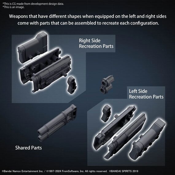 Armored Core - Option parts set Armored Core VI Weapon set 02 - Model Kit