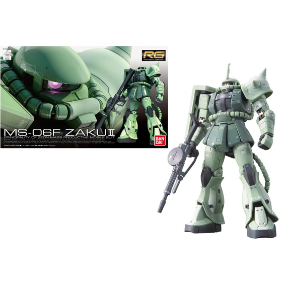 GUNDAM - RG 1/144 MS-06F Zaku II - Model Kit 13cm