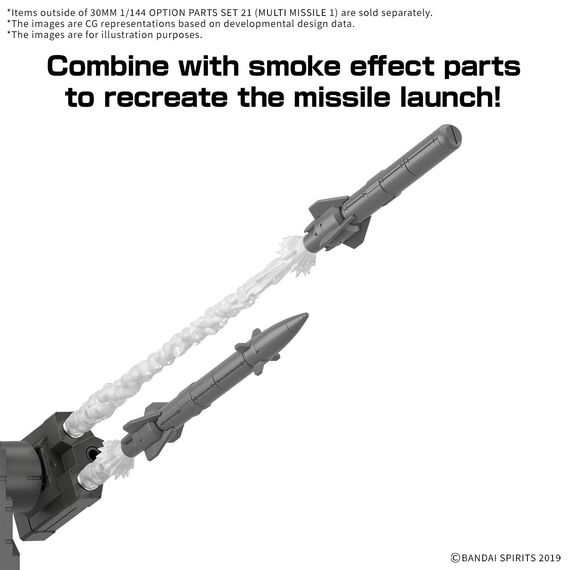 30MM - 1/144 Option Parts set 21 (Multi missile 1) - Model Kit