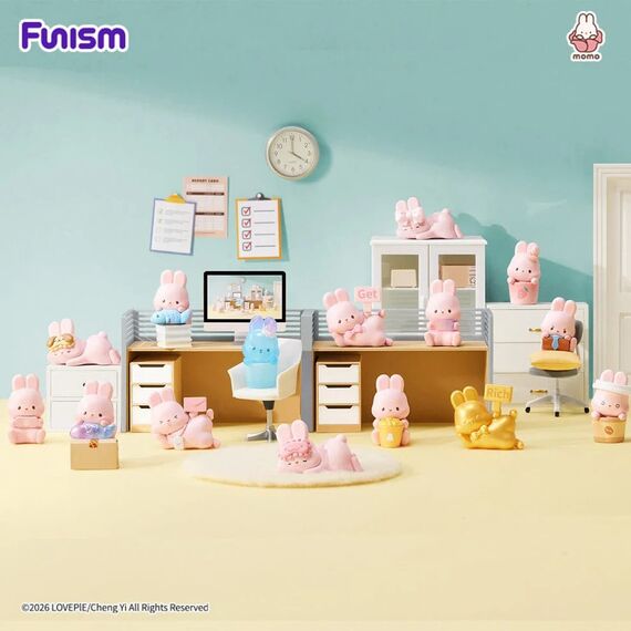 MOMO BUNNY - 24h Life Diary Series - Blind Box 4 Figure set