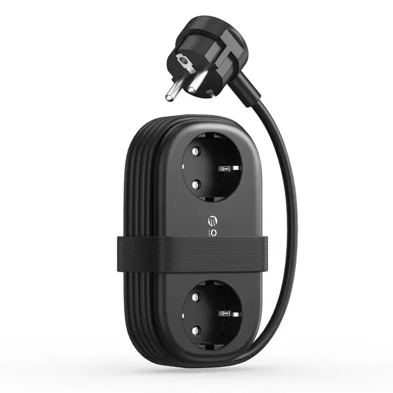 Orico AP3 20W GaN 5in1 Power Strip 2x AC + 2x USB-A + 1x USB-C - Black