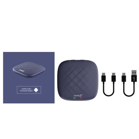 CARLINKIT Adapter Wireless TBOX-Plus 4GB+64GB Apple Carplay/Android Auto blue