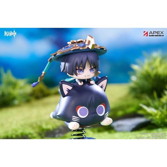 Genshin Impact Chibi Chara Yurayura Stand PVC Figure Wanderer 11 cm