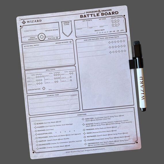Dungeons & Dragons Battle Board Wizard 