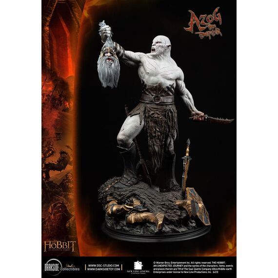 The Hobbit MS Series Statue 1/3 Azog The Defiler John Howe Signature Edition Edition 90 cm