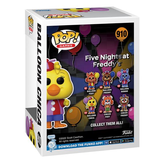 Five Nights at Freddy's Security Breach POP! Games Vinyl Figure Balloon Chica 9 cm