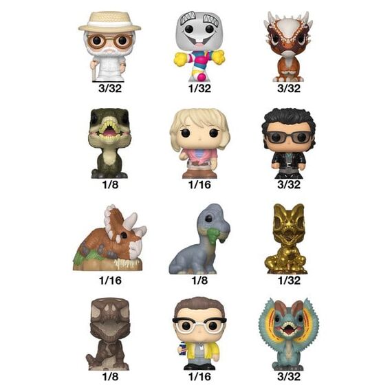 Jurassic Park Bitty POP! Vinyl Figures 2 cm Display (32)