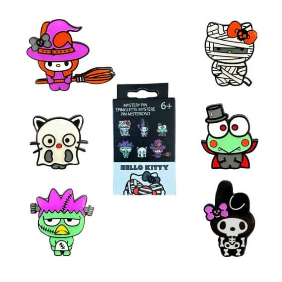 Hello Kitty by Loungefly Enamel Pins Blind Box Halloween Display (12)