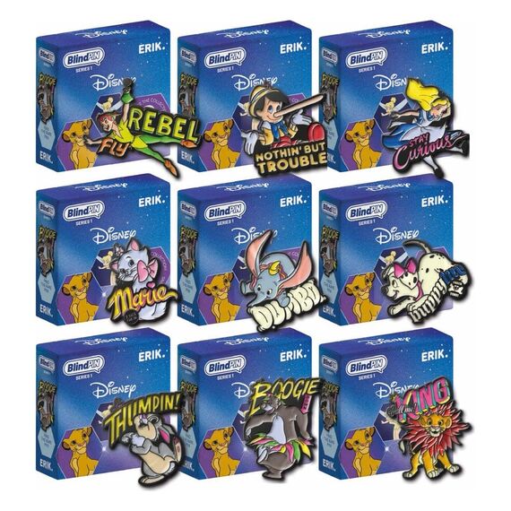 Disney Classics Pin Badges Series 1 Display (24)