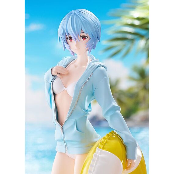 Rebuild of Evangelion Pop Up Parade L PVC Statue Beach Queens: Rei Ayanami 22 cm