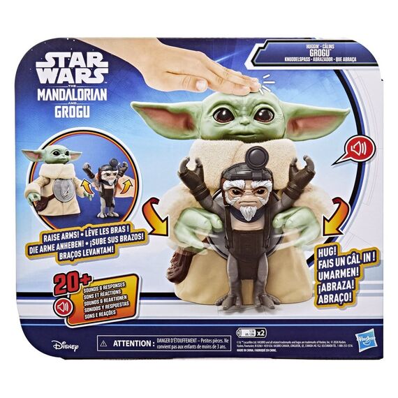 Star Wars: The Mandalorian & Grogu Electronic Action Figure Huggin' Grogu & Anzellan 17 cm