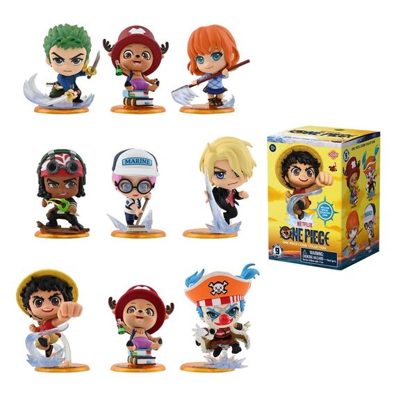 One Piece Cosbi Mini Figures 8 cm Blind Box Display (8)