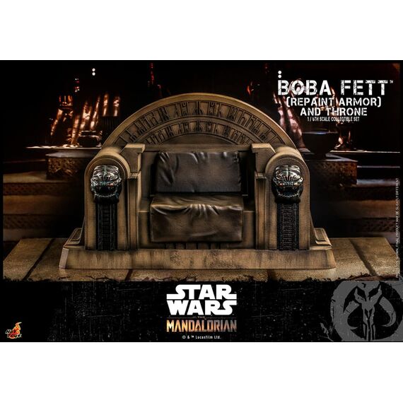 Star Wars: The Mandalorian Action Figure 1/6 Boba Fett Repaint Armor and Throne Special Edition 30 cm