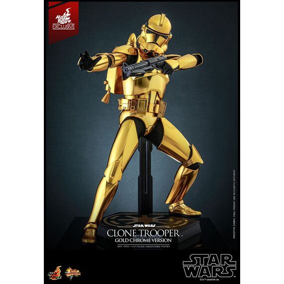 Star Wars Action Figure 1/6 Clone Trooper (Gold Chrome Version) Exclusive 30 cm