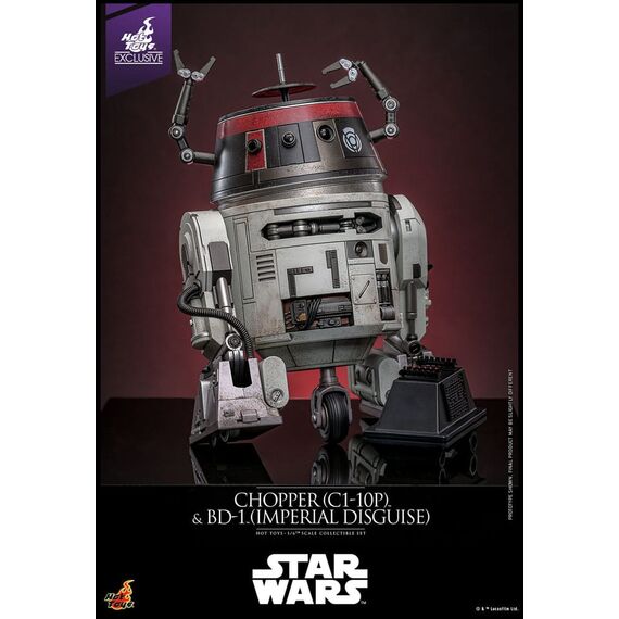 Star Wars Action Figure Set 1/6 Chopper (C1-10P™) & BD-1™ (Imperial Disguise) 18 cm & 8 cm