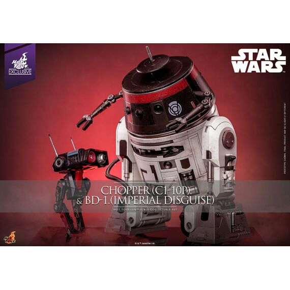 Star Wars Action Figure Set 1/6 Chopper (C1-10P™) & BD-1™ (Imperial Disguise) 18 cm & 8 cm