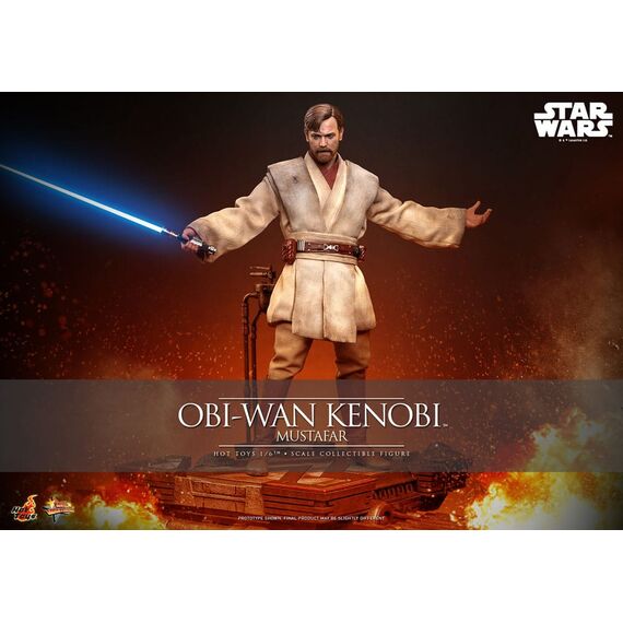 Star Wars: Episode III - Revenge of the Sith Movie Masterpiece Action Figure 1/6 Obi-Wan Kenobi (Mustafar) 31 cm