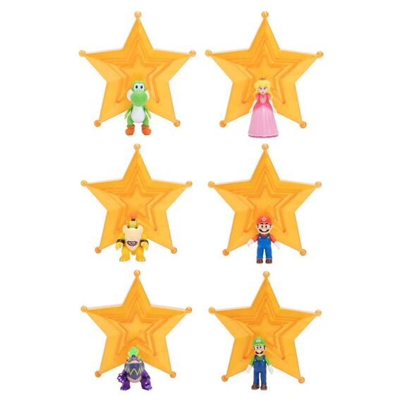 The Super Mario Galaxy Movie Action Figures 4 cm Wave 1 Assortment (12)