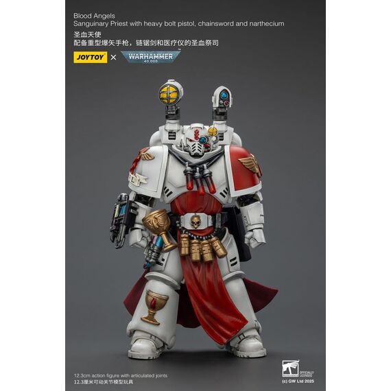 Warhammer 40,000: Combat Patrol Blood Angels Action Figure Sanguinary Priest with Heavy bolt pistol chainsword and narthecium 20 cm