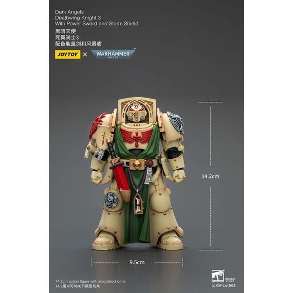 Warhammer 40,000 Action Figure Dark Angels Deathwing Knight 3 14 cm