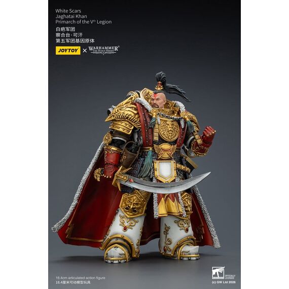 Warhammer The Horus Heresy Action Figure White Scars Jaghatai Khan Primarch of the Vth Legion 19 cm